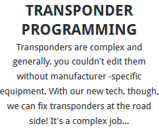Transponder Programming Nottingham